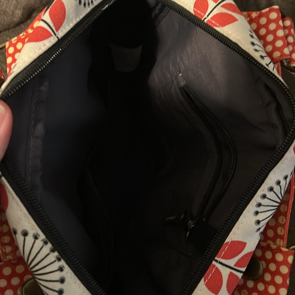 Petunia Pickle Bottom Red, Black, and White Baby Bag - Picture 4 of 5